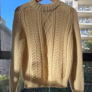 Cozy Cream Cable Knit Sweater